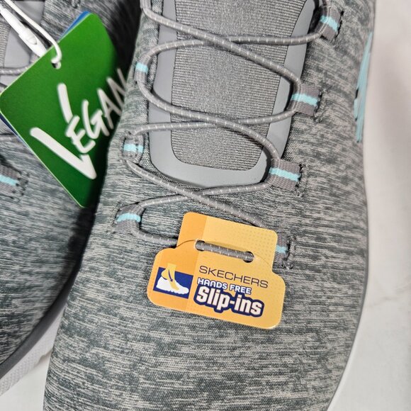 Skechers Slip-Ins Summits Dazzling Haze Gray Sneakers Women's Size 10 Vegan - Picture 6 of 11